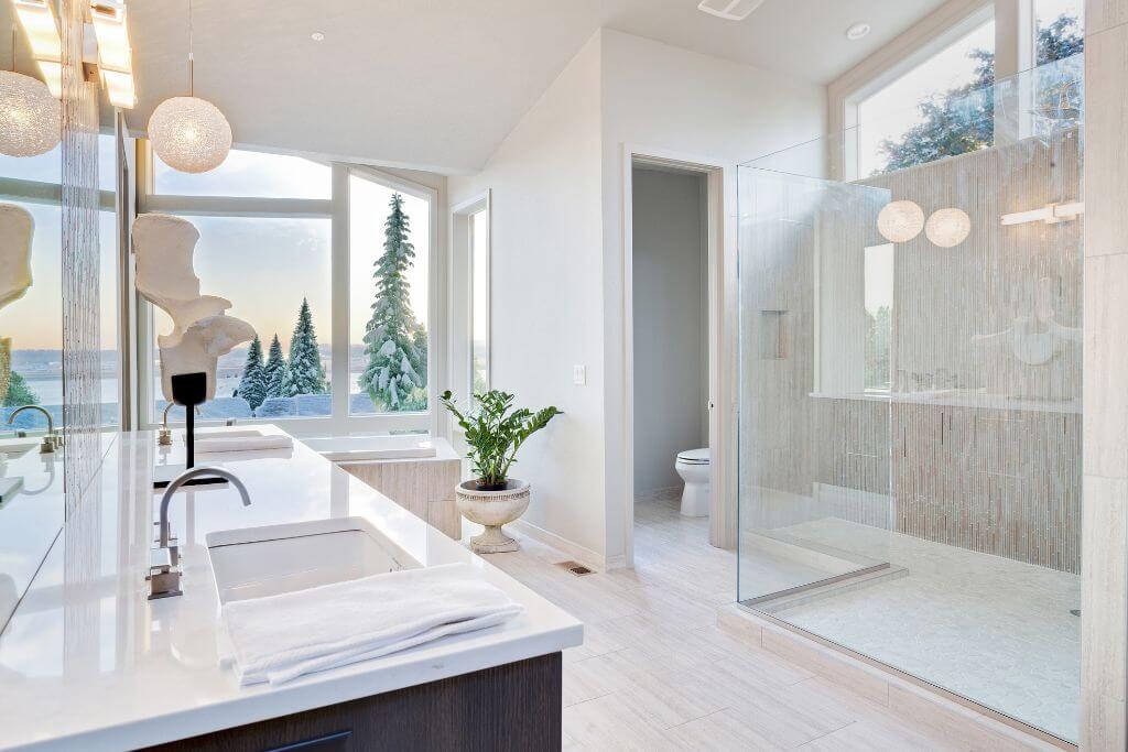 Bathroom Styled in Organic Modern Design