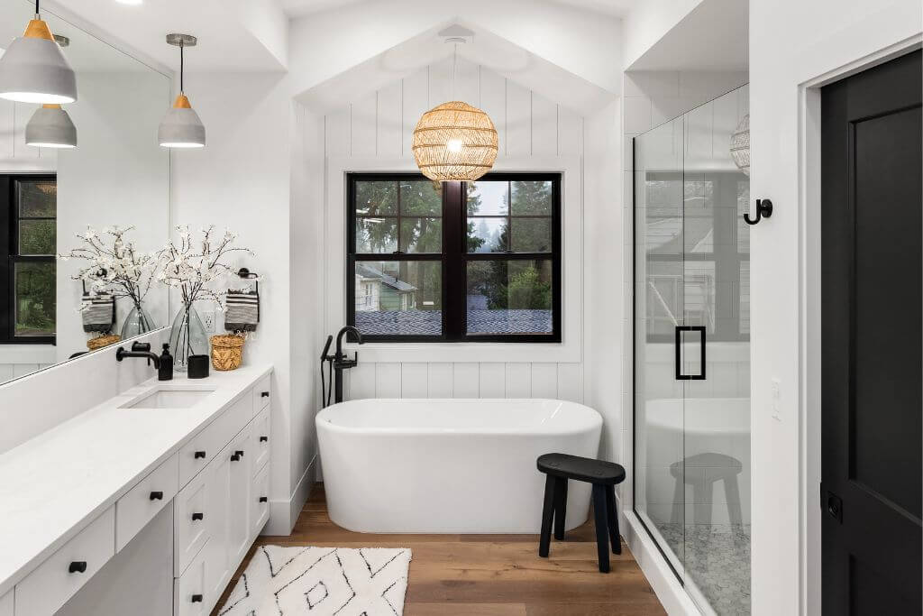 7 Organic Modern Bathroom Designs (DIY Friendly!)